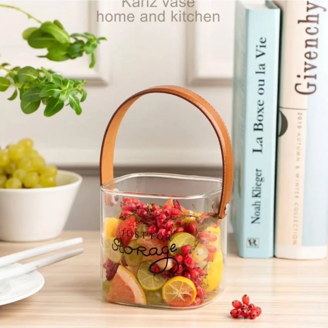 گلدان و یخدان دسته چرمی