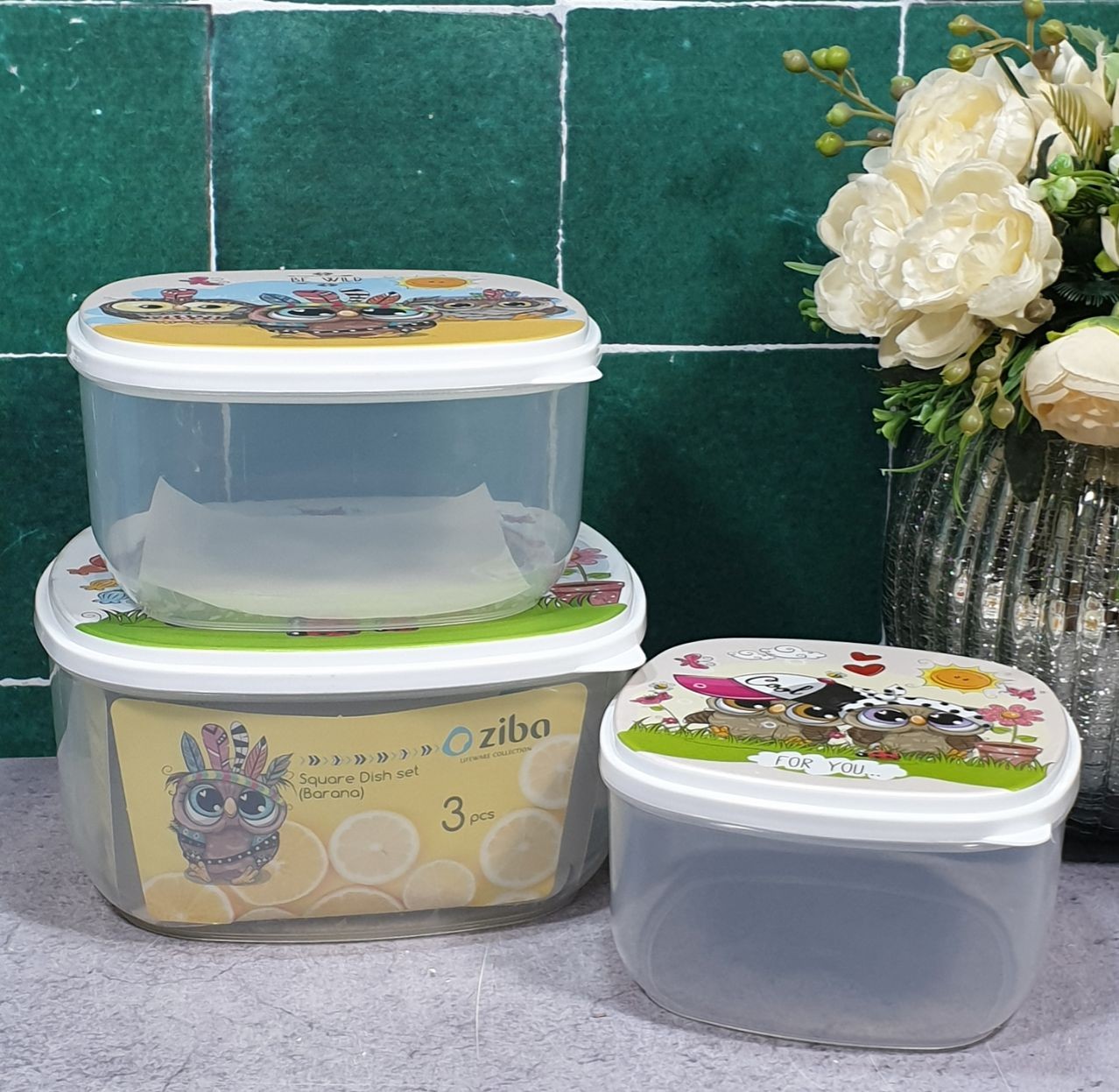 ست ظرف غذا مربع بارانا